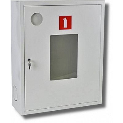 ШПО-113: Шкаф пожарный со стеклом белый (правый)