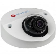 Вандалостойкая мини-купольная IP-камера ActiveCam AC-D4121WDIR2 с аппаратной видеоаналитикой